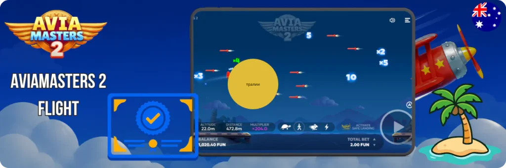 Aviamasters2 Plane dodging rockets and multipliers on a tablet
