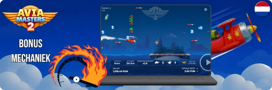 Aviamasters 2 vliegtuig pakt een Nitro-pickup op een laptop