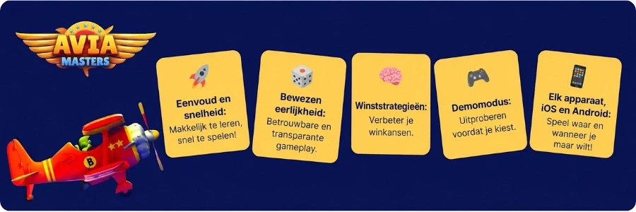Aviamasters: de belangrijkste functies