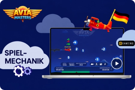 Aviamasters-Multiplikator-Flugmechanik mit additiven und multiplikativen Boosts und Raketen